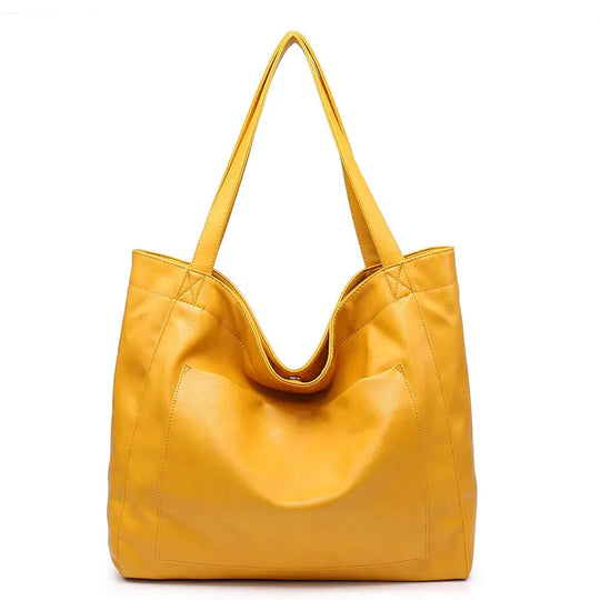 Elegante Bolso de Hombro en Cuero Suave