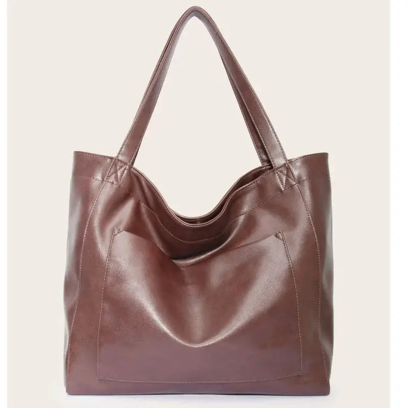 Elegante Bolso de Hombro en Cuero Suave
