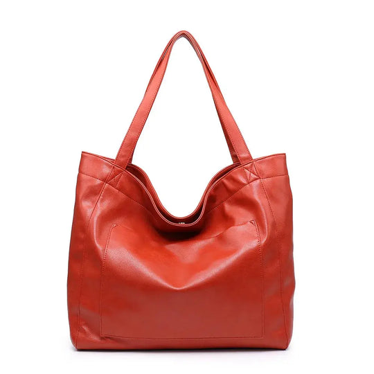 Elegante Bolso de Hombro en Cuero Suave