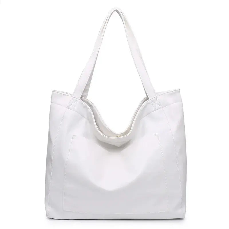 Elegante Bolso de Hombro en Cuero Suave