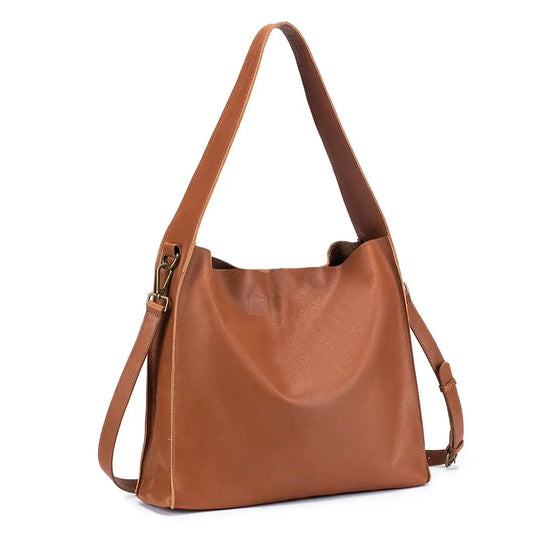 Bolso de mano elegante María ajustado | Bolso de cuero auténtico