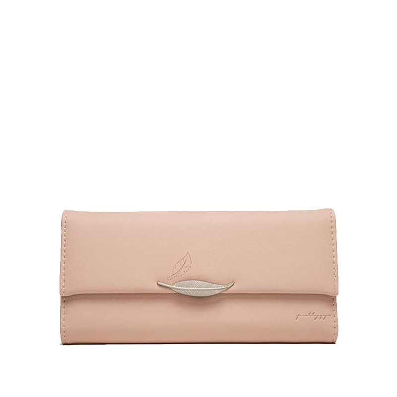 Cartera de cuero elegante con trece repisas y compartimentos para billetes