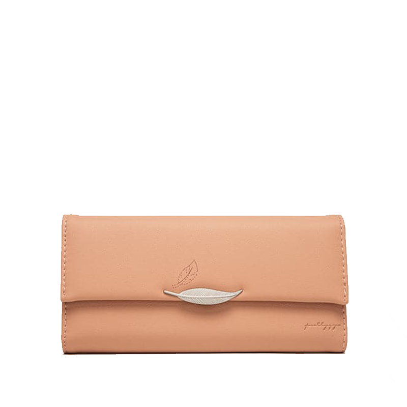 Cartera de cuero elegante con trece repisas y compartimentos para billetes