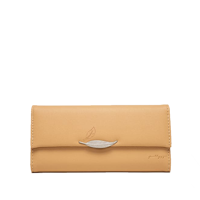 Cartera de cuero elegante con trece repisas y compartimentos para billetes