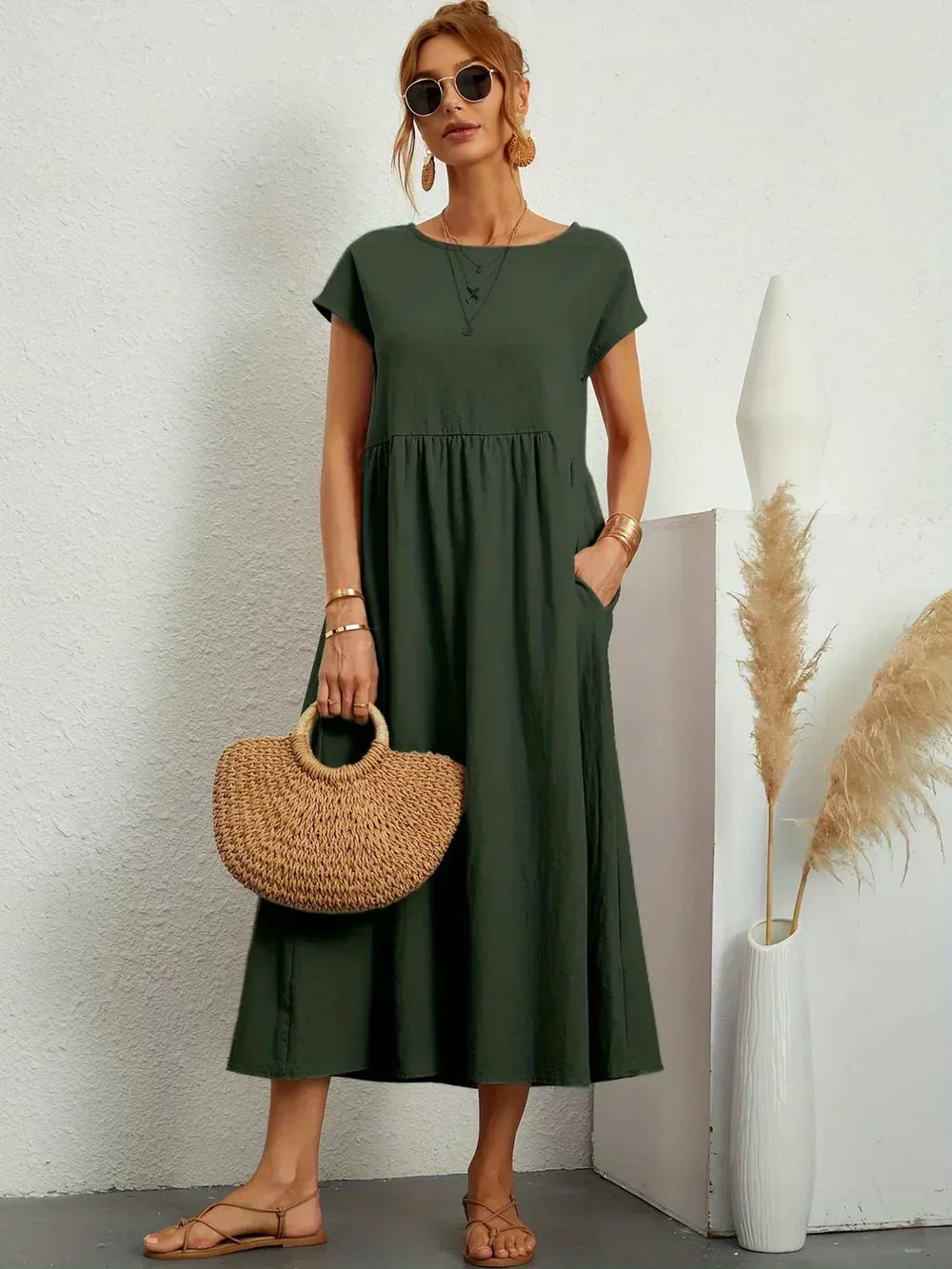 Therese - Vestido de verano con bolsillos