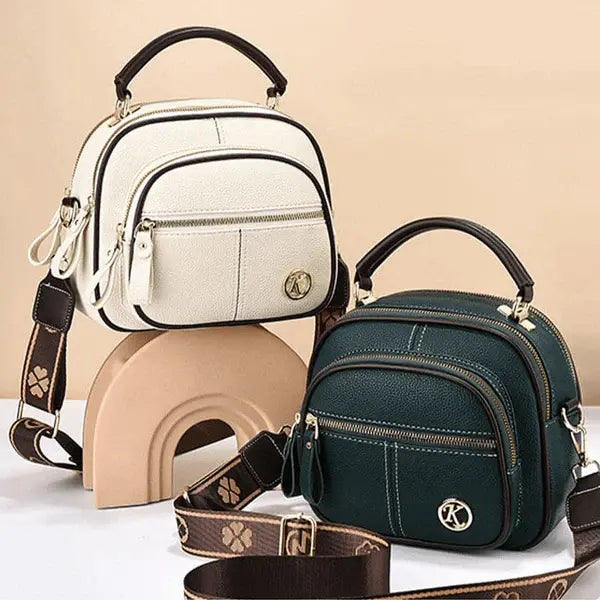 Bolso de hombro elegante de piel auténtica Kerstini