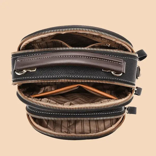 Bolso de hombro elegante de piel auténtica Kerstini