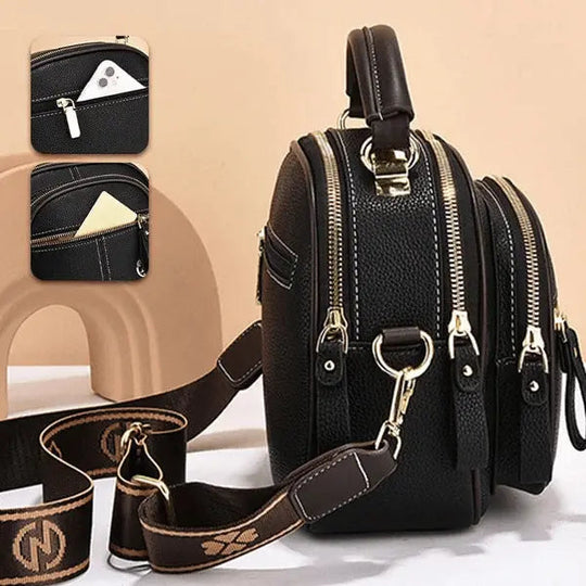 Bolso de hombro elegante de piel auténtica Kerstini