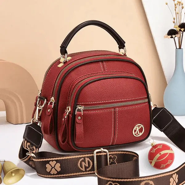 Bolso de hombro elegante de piel auténtica Kerstini