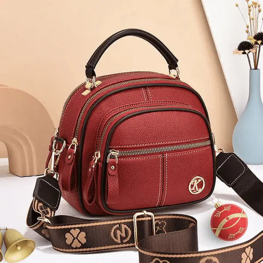 Bolso de hombro elegante de piel auténtica Kerstini