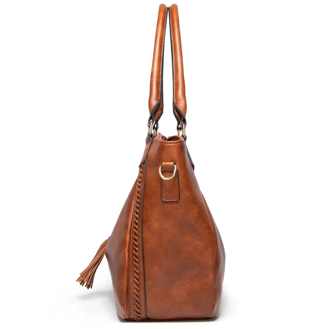 Elegante Sofistikering de Nellie | Bolso de cuero con asa
