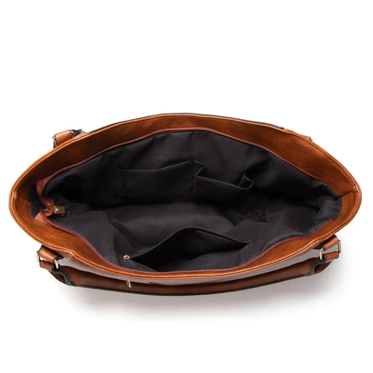 Elegante Sofistikering de Nellie | Bolso de cuero con asa