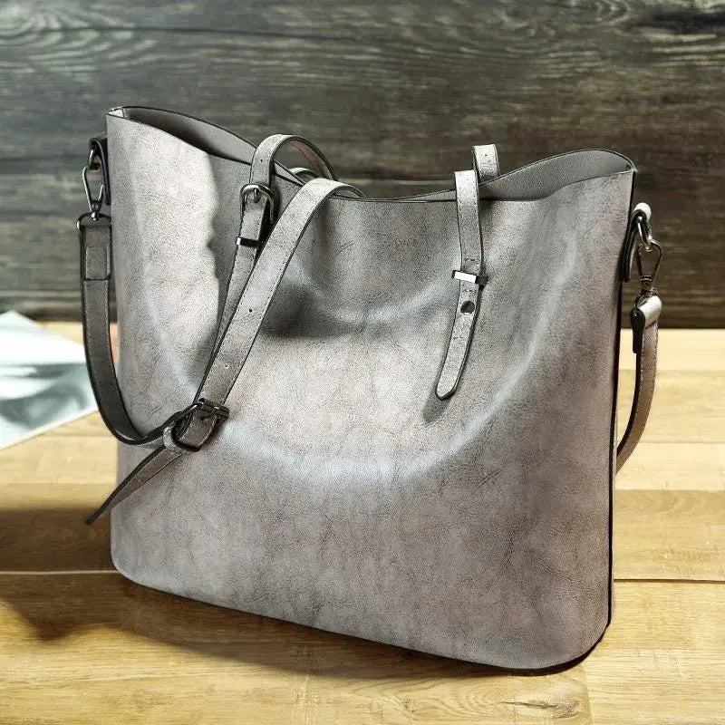 Elegancia atemporal Verna | Bolso de hombro de cuero vintage