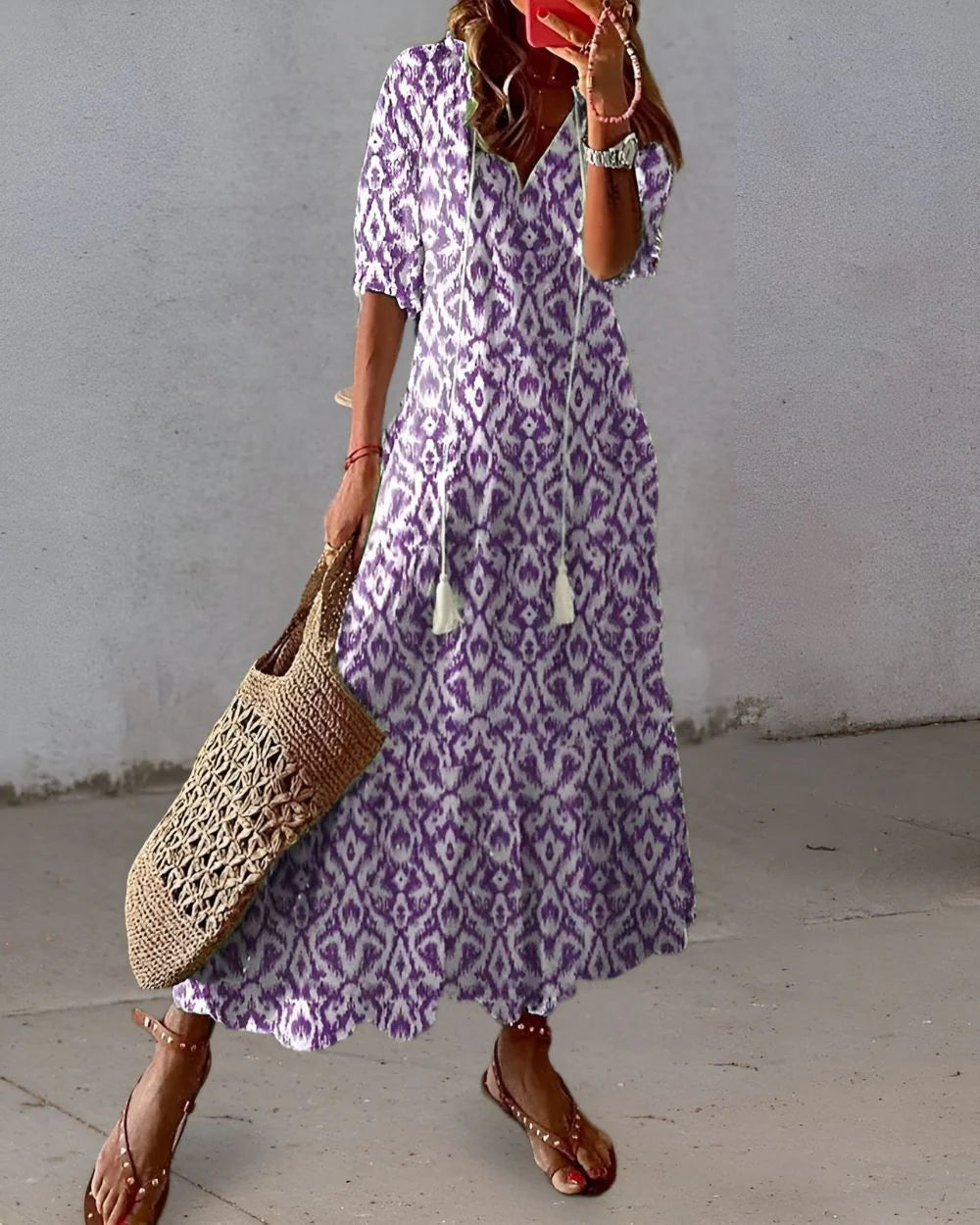 Viana - Vestido boho informal y elegante