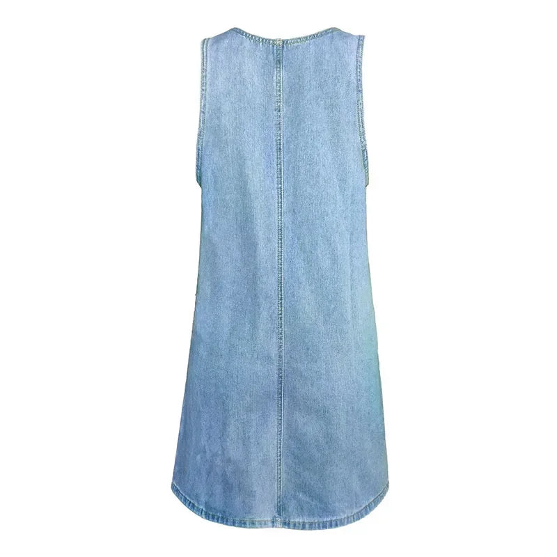 Trixie - Elegante vestido informal de mezclilla