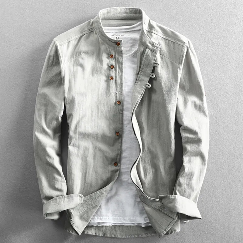 Arturo - Camisa mandarina elegante y casual