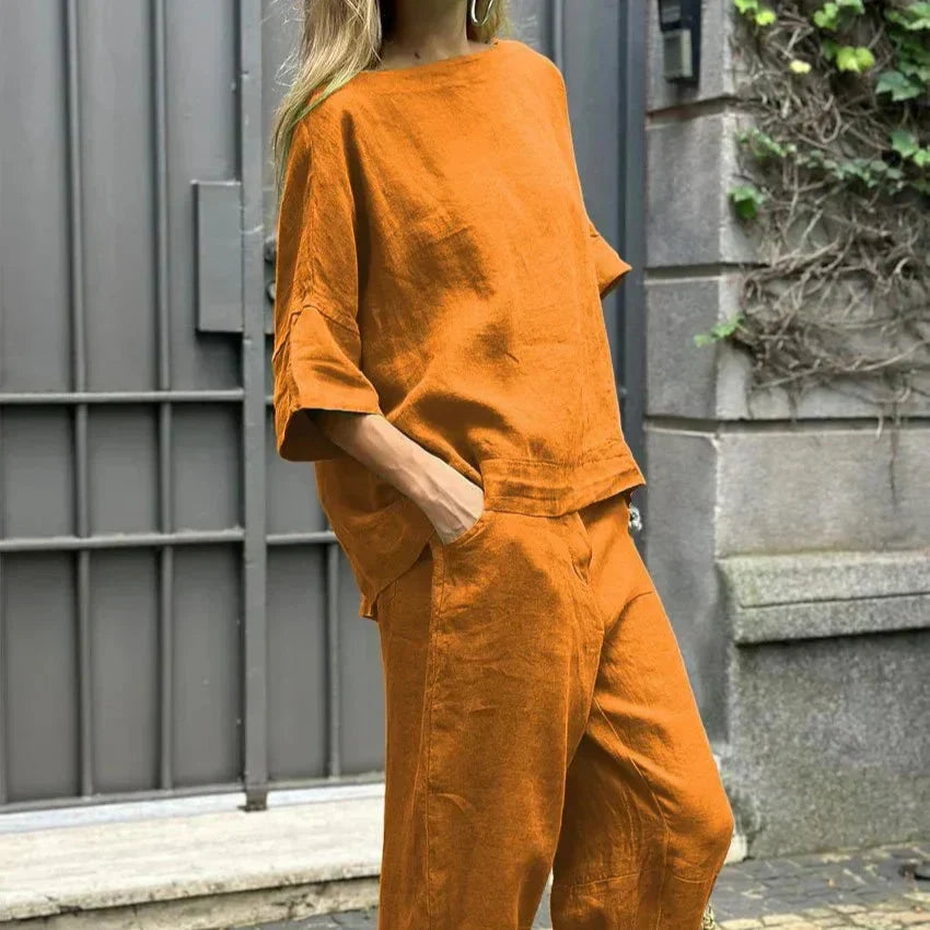 Kailey - Elegante conjunto informal de dos piezas