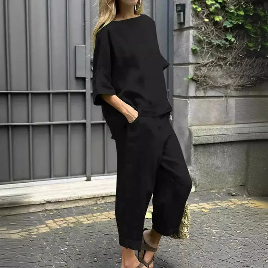 Kailey - Elegante conjunto informal de dos piezas