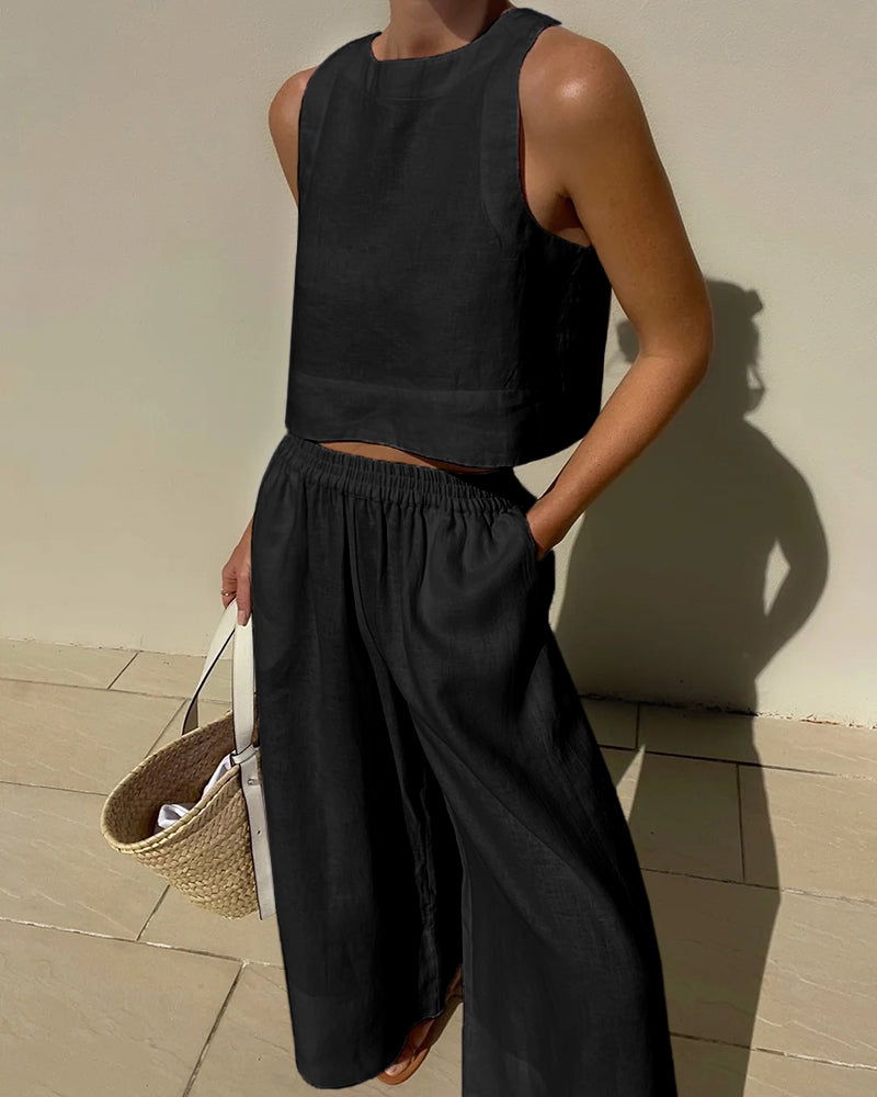 Maika - Elegante conjunto informal de dos piezas