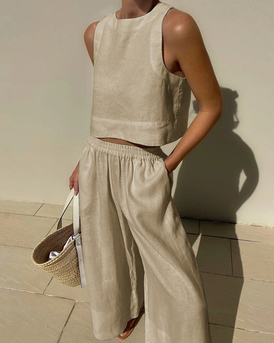 Maika - Elegante conjunto informal de dos piezas