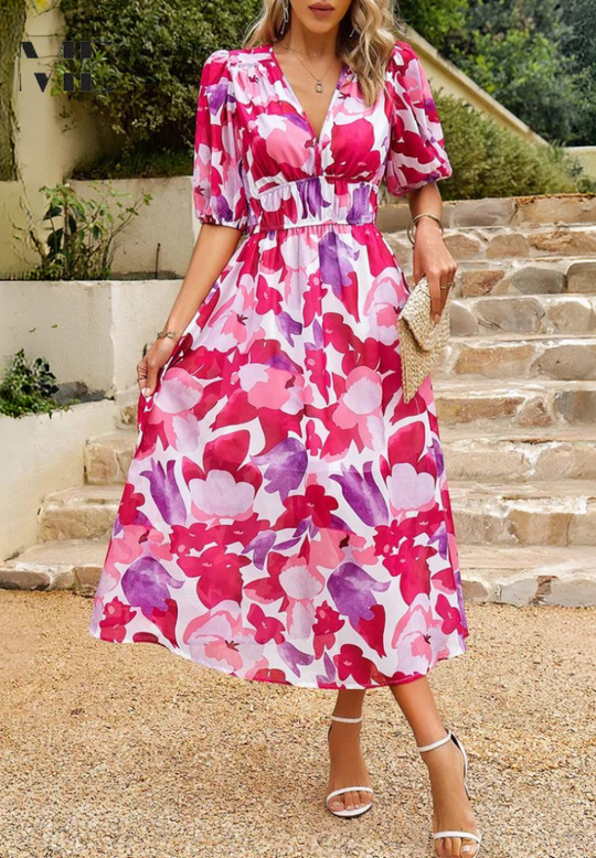 Flore – Elegante vestido floral