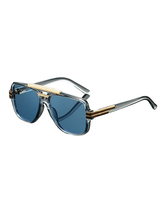 Greyson - Gafas de sol retro con escudo