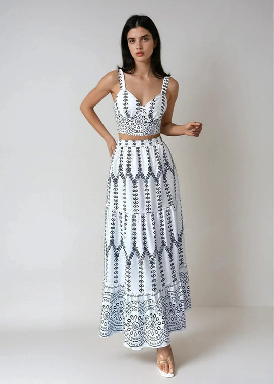 Veyda - Elegante conjunto informal de dos piezas
