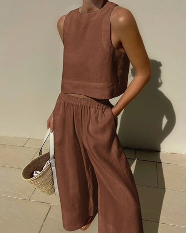 Maika - Elegante conjunto informal de dos piezas