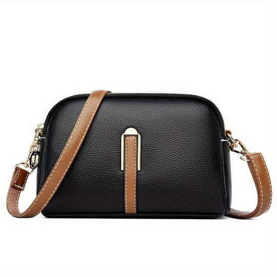Bolso de hombro Beata Litchi con aro
