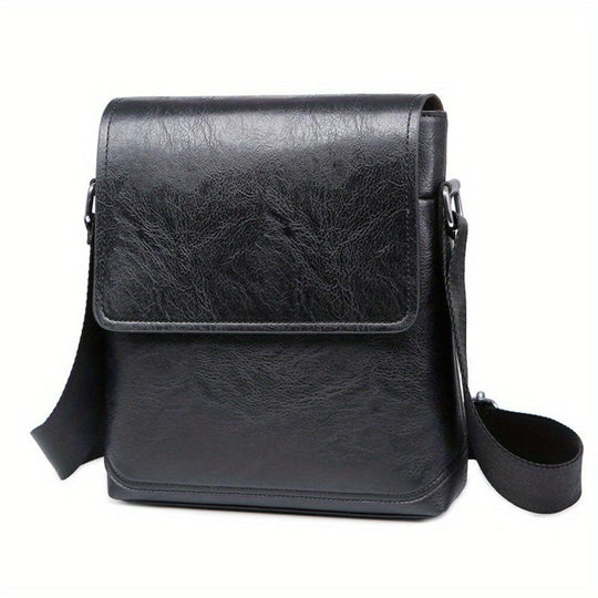 Bolso bandolera vertical de cuero Arvid