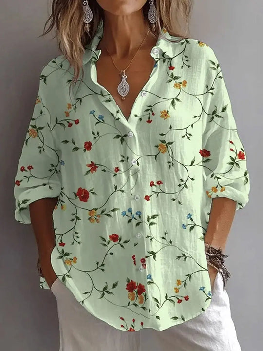 Alexia - Blusa floral elegante y casual