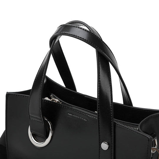Bolso de cuero ligeramente estructurado - Esencial minimalista María