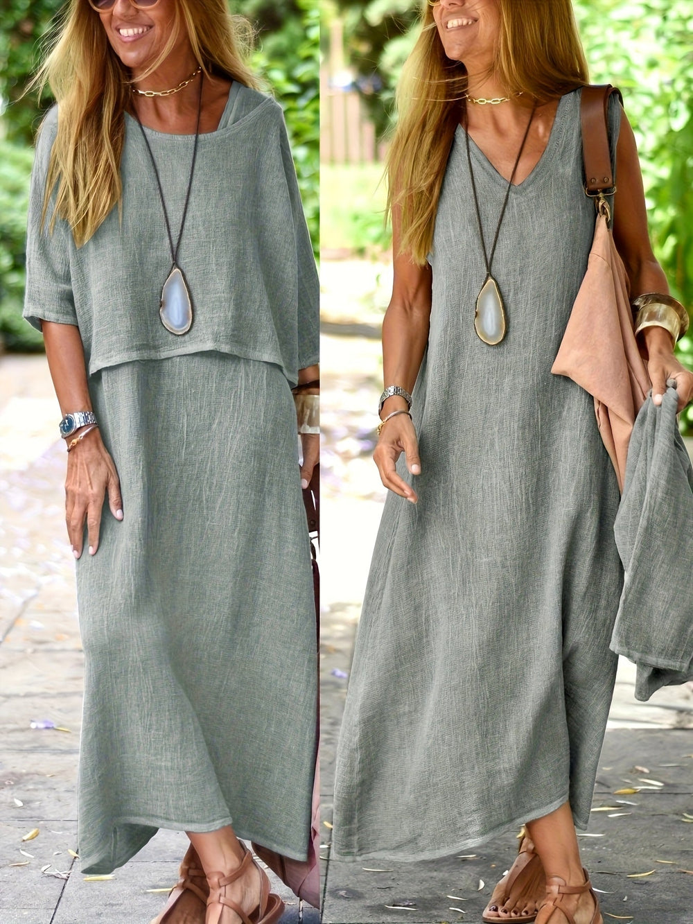 Bethel - Conjunto de dos piezas casual elegante