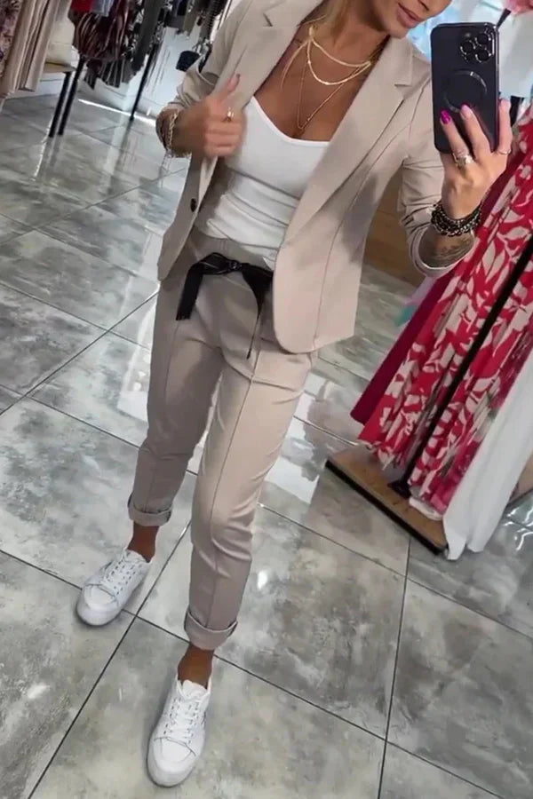Devora - Conjunto de dos piezas casual elegante