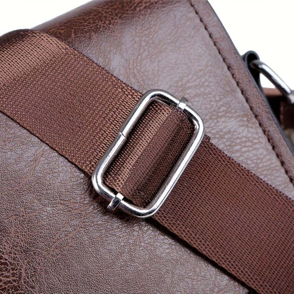 Bolso bandolera vertical de cuero Arvid