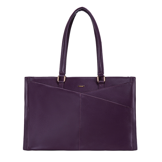 Carcasa elegante de cuero morado para portátil