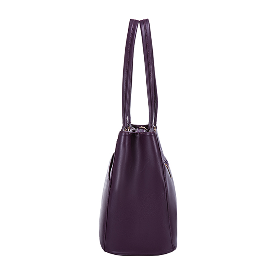 Carcasa elegante de cuero morado para portátil
