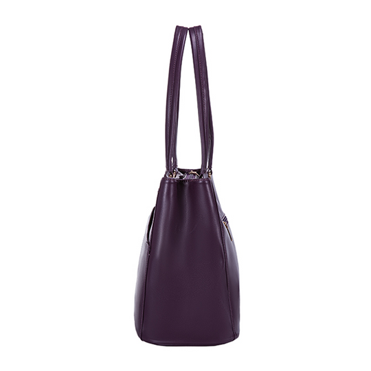 Carcasa elegante de cuero morado para portátil