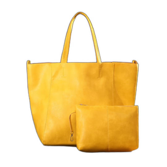 Bolso Tote de Cuero PU de Gran Capacidad Freja Retro Pehmus